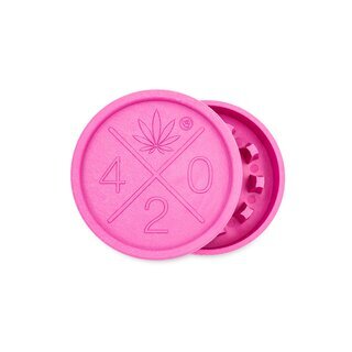 FireFlow - Hemp Grinder 5.5cm 2P - 420 Logo (8 Stk.)