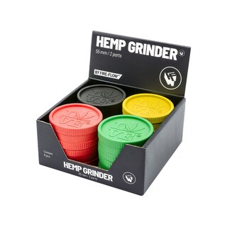 FireFlow - Hemp Grinder 5.5cm 2P - 420 Love (8 Stk.)