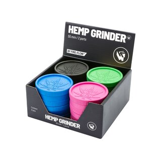FireFlow - Hemp Grinder 5.5cm 2P - High as Fuck (8 Stk.)