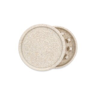 FireFlow - Hemp Grinder 5.5cm 2P - Leaf Pattern (8 Stk.)