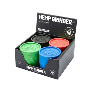 FireFlow - Hemp Grinder 5.5cm 2P - THC Molecule (8 Stk.)