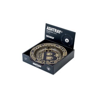 FireFlow Aschenbecher Metall 14cm - Bitcoin Metallic (1 x 6Stk)