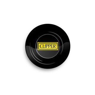FireFlow Aschenbecher Metall 14cm - Clipper Logo Black (1 x 6Stk)