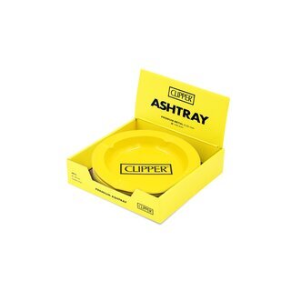FireFlow Aschenbecher Metall 14cm - Clipper Logo Yellow (1 x 6Stk)