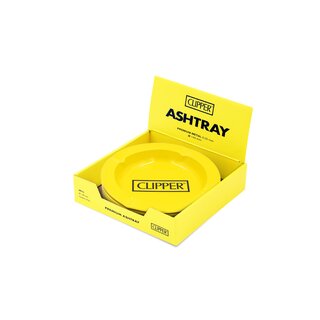 FireFlow - Metal Ashtray - Clipper Logo Yellow - 14cm (6 Stk.)
