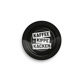 FireFlow Aschenbecher Metall 14cm - Kaffee Kippe Kacken (1 x 6Stk)