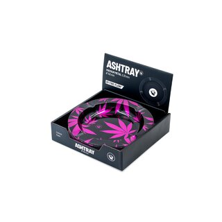 FireFlow Aschenbecher Metall 14cm - Leaves Pink Metallic (1 x 6Stk)