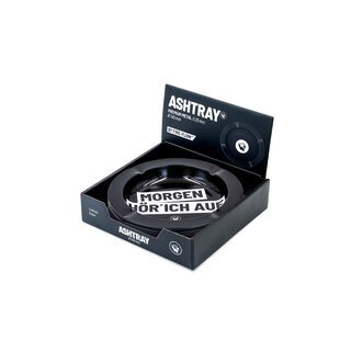 FireFlow Aschenbecher Metall 14cm - Morgen H�r Ich Auf (1 x 6Stk)