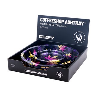 FireFlow Aschenbecher Metall 16cm - Leaves 37 4/4 (1 x 4Stk)
