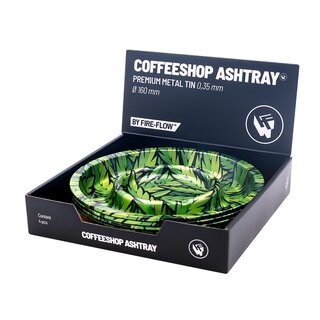 FireFlow Aschenbecher Metall 16cm - Leaves 33 Green (1 x...