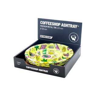 FireFlow - Metal Coffeeshop Ashtray - S - 420 Pattern...