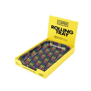 FireFlow - Rolling Tray - M - Clipper Logo Rainbow - 27.5cm x 17.5cm (4 Stk.)