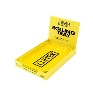 FireFlow - Rolling Tray - M - Clipper Logo Yellow - 27.5cm x 17.5cm (4 Stk.)