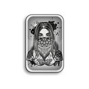 FireFlow - Rolling Tray - M - Tattoo Girl 1/4  - 27.5cm x...