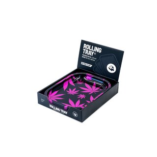 FireFlow RollingTray 14x18cm - Leaves Pink (1 x 4Stk)