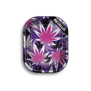 FireFlow - Rolling Tray - S - Pink Leaves 1/4 - 14cm x...