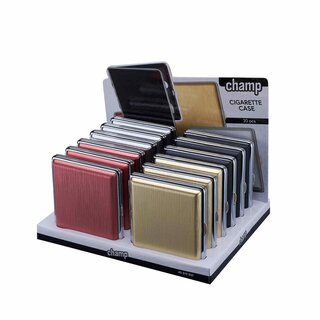 Zigarettenetui - Matt geb�rstet - 20er (12 Stk.)