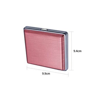 Zigarettenetui - Matt geb�rstet - 20er (12 Stk.)