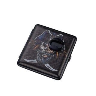 Zigarettenetui - Piraten Totenkopf & Flaschen�ffner - 20er (12 Stk.)