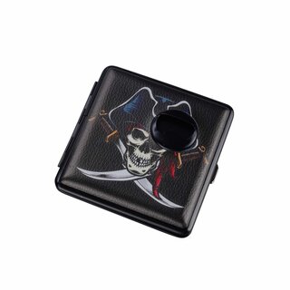 Zigarettenetui - Piraten Totenkopf & Flaschen�ffner - 20er (12 Stk.)