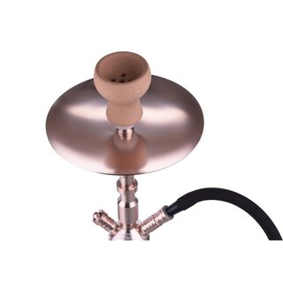 Al Malik - Shisha Aghbala  - 530mm - Kristall / Rosengold