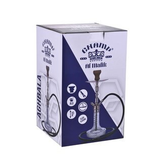 Al Malik - Shisha Aghbala  - 530mm - Kristall / Rosengold