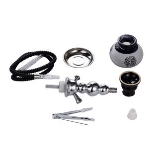 AlMalik Shisha 250mm - BeniMellal Black TransportKoffer GeschenkBox (1 Stk)