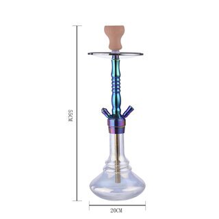 AlMalik Shisha 550mm - Bhalil Rainbow Effekt (1 Stk)