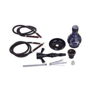 Al Malik - Shisha Inzegan Black - 450mm - schwarz