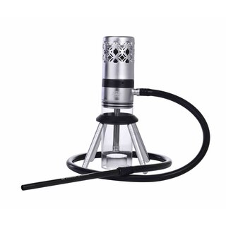 Al Malik - Shisha Sefrou Black / Silver - 280mm - schwarz...