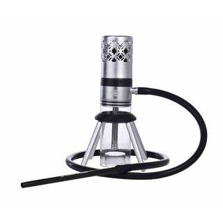 AlMalik Shisha 280mm - Sefrou Black Silver (1 Stk)