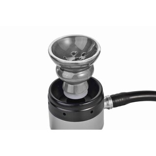 AlMalik Shisha 280mm - Sefrou Black Silver (1 Stk)