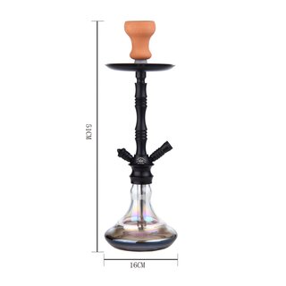 AlMalik Shisha 510mm - Tabounte Perlmutt Silber (1 Stk)