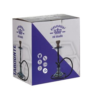 AlMalik Shisha 510mm - Tabounte Perlmutt Silber (1 Stk)