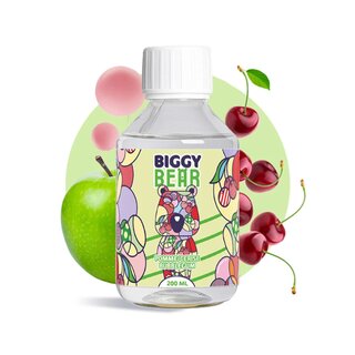 Biggy Bear - Liquid (0mg/200ml) Pomme Cerise Bubble Gum