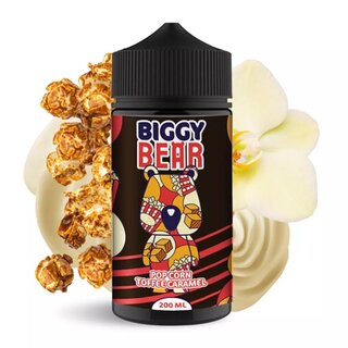Biggy Bear - Liquid (0mg/200ml) Pop Corn Toffee Caramel