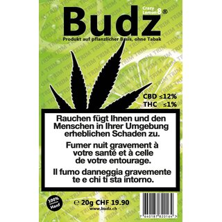 Budz - Crazy Lemon 8 - Greenhouse Hybrid Trim (CHF...