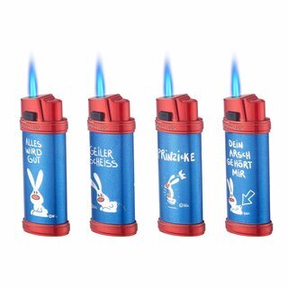 Champ Feuerzeug Jetflame Blue - NIC Funny Bunny (1 x 12Stk)