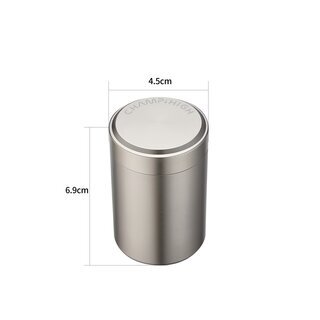 Champ High - Alu Stash Tube - Silver (45mm x 69mm)