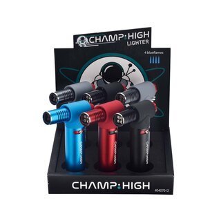 ChampHigh Feuerzeug Jetflame Blue - Table Lighter 4 Flames (1 x 6Stk)