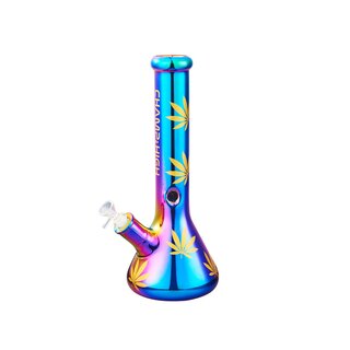 ChampHigh Bong Glass 35cm - Rainbow Hemp Leaves (1 Stk)