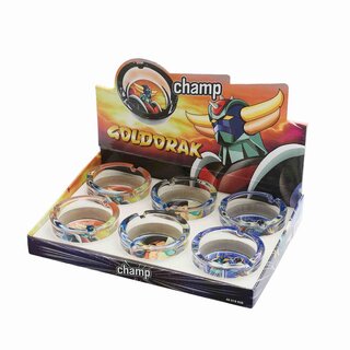 ChampHigh Aschenbecher Glas 8cm - Goldorak (1 x 6Stk)