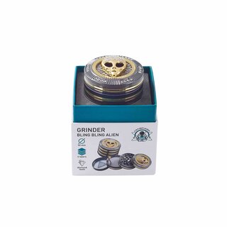 Grinder Alu 50mm - 4Parts Bling Bling Alien (1 Stk)