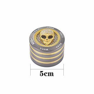 Grinder Alu 50mm - 4Parts Bling Bling Alien (1 Stk)