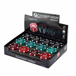 Champ High - Grinder Poker Chips - 42mm - 3 Layers (12 Stk.)