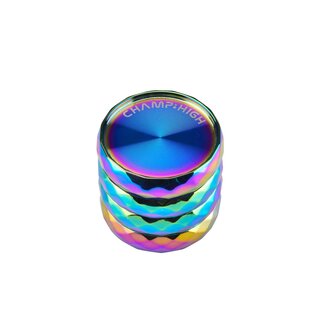 Champ High - Grinder Rainbow Diamond - 42mm - 4 Layers - Display (9 Stk.)