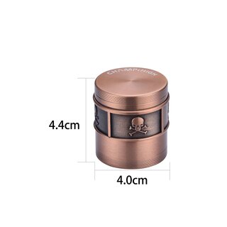 ChampHigh Grinder Alu 40mm - 4Parts Skull (1 x 12Stk)