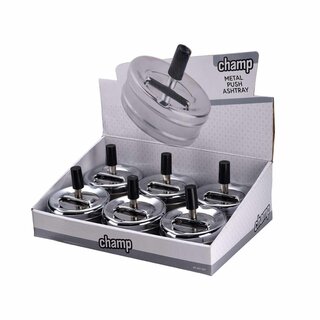 ChampHigh Drehaschenbecher Metall (1 x 6Stk)