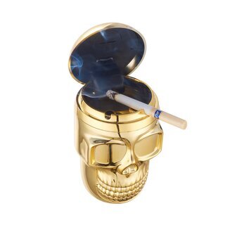 ChampHigh Autoaschenbecher Metall 7.7cm - Skull LED (1 x 6Stk)