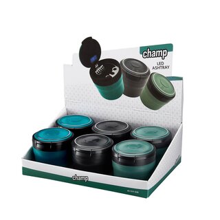 Champ High - Mini Auto Aschenbecher mit LED Beleuchtung...